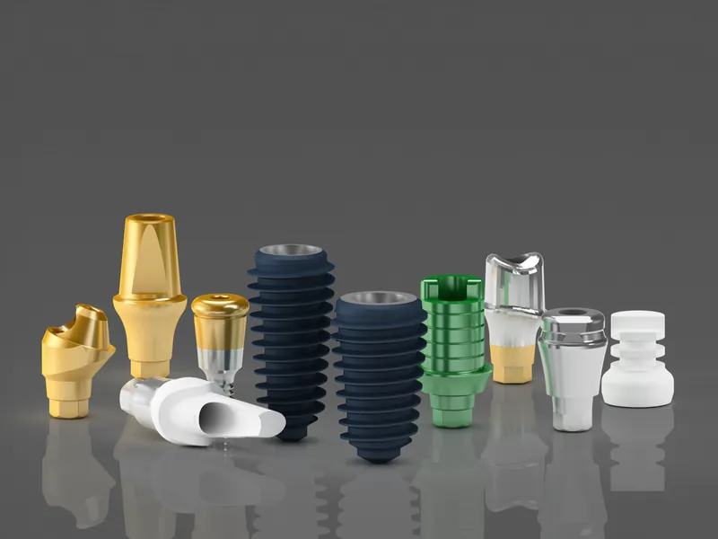 Impianti MegaGen AnyRidge con le relative componenti protesiche
